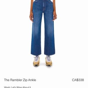 NEVER WORN BNWT MOTHER The Rambler zip ankle Size 32